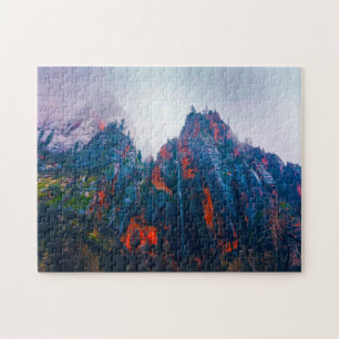Utah Zion Mountains. Puzzle