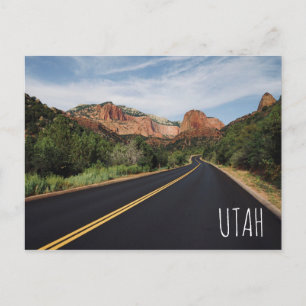 Utah Zion Nationalpark Postcard Postkarte