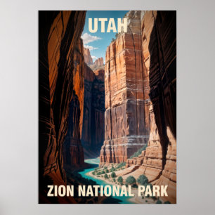 Utah Zion Nationalpark V02 Poster