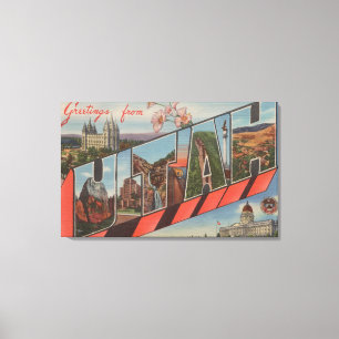 UtahLarge Letter ScenesUtah Leinwanddruck