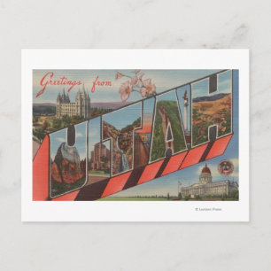 UtahLarge Letter ScenesUtah Postkarte