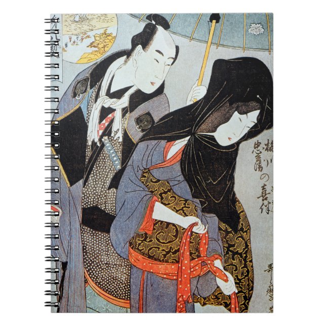 Utamaro: Liebhaber, 1797 Notizblock (Vorderseite)