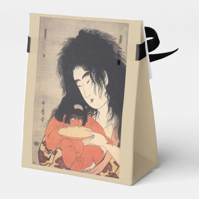 Utamaro’s Custom Gvor Box für japanische Kunst Geschenkschachtel (Rückseite)