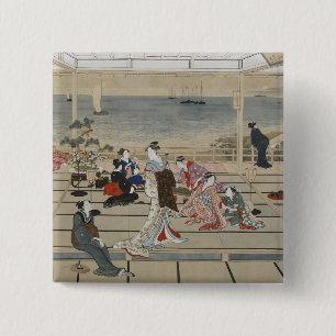 Utamaros Taste für japanische Kunst Button