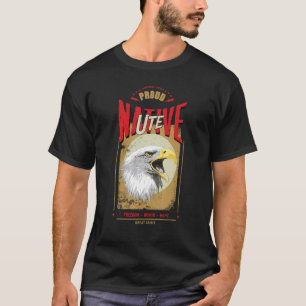 Ute Native American Eagle Spirit Vintag Honorar T-Shirt