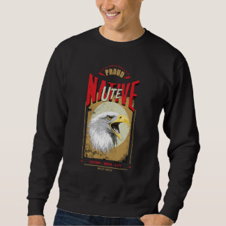 Ute Native American Eagle Spirit Vintage Honor Sweatshirt