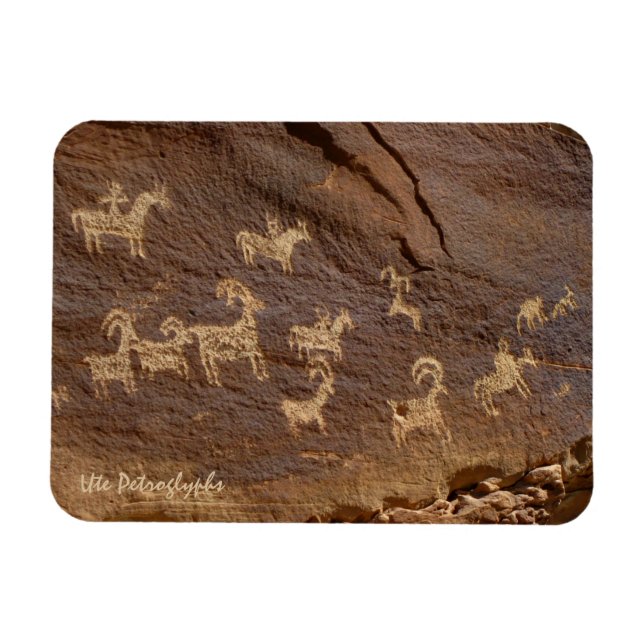 Ute Petroglyphen Magnet (Horizontal)