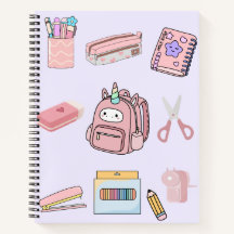 ute Pink Unicorn School Supplies Collection