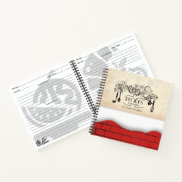 Utensils Backstein Weihnachtskochbuch Rezept Noteb Notizbuch