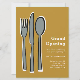 Utensils Grand Opening Einladung