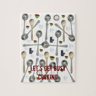 Utensils Holzlöffel Jigsaw Puzzle Daisy