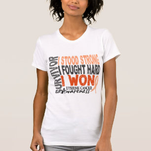 Uteriner Krebs-Überlebender 4 T-Shirt