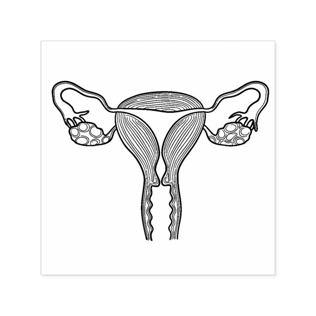 Uterus Birth Rubber Briefmarke Permastempel (Design)