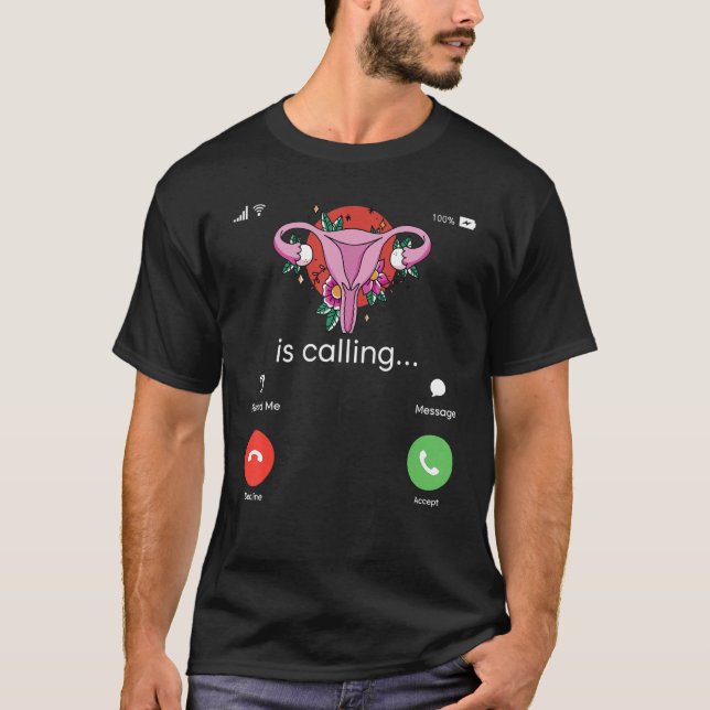 Uterus Feminist Womens Rights Reproductive Feminis T-Shirt (Vorderseite)