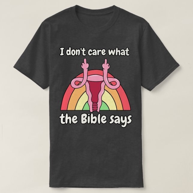 Uterus Frauenrechte T-Shirt (Design vorne)