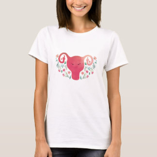 Uterus Middle Finger T - Shirt