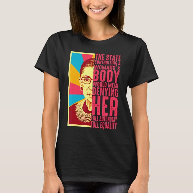 Uterus My Body My Choice Pro Wahl Weibliche Frauen T-Shirt (Vorderseite)