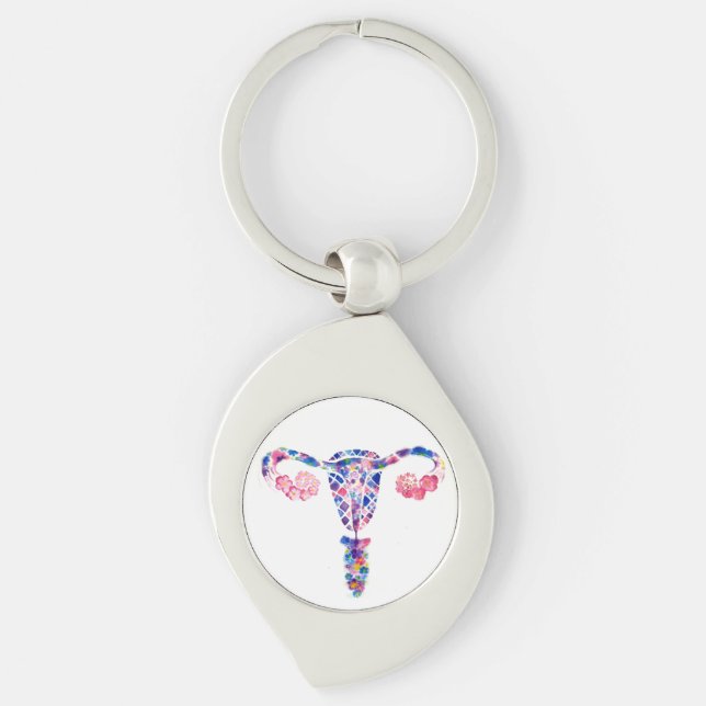 Uterus Schlüsselanhänger (Vorderseite)
