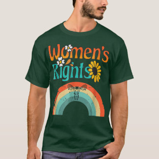 Uterus Sonnenblume Regenbogen T-Shirt
