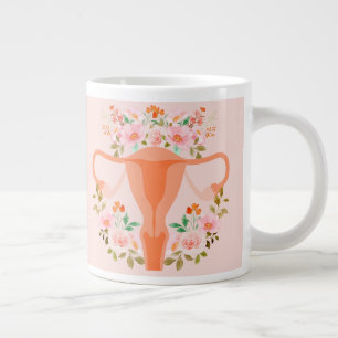 Uterus-Tasse (Pfirsich) Jumbo-Tasse