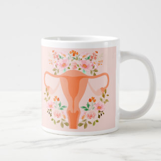 Uterus-Tasse (Pfirsich) Jumbo-Tasse