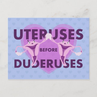 Uterus vor Duderuses Galentinstag Postkarte
