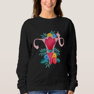 Uterus zeigt Middle Finger Feminist Feminismus 2 Sweatshirt