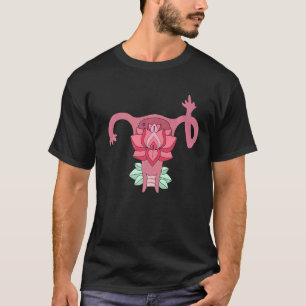 Uterus zeigt Mittelfinger Feminist Feminismus T-Shirt