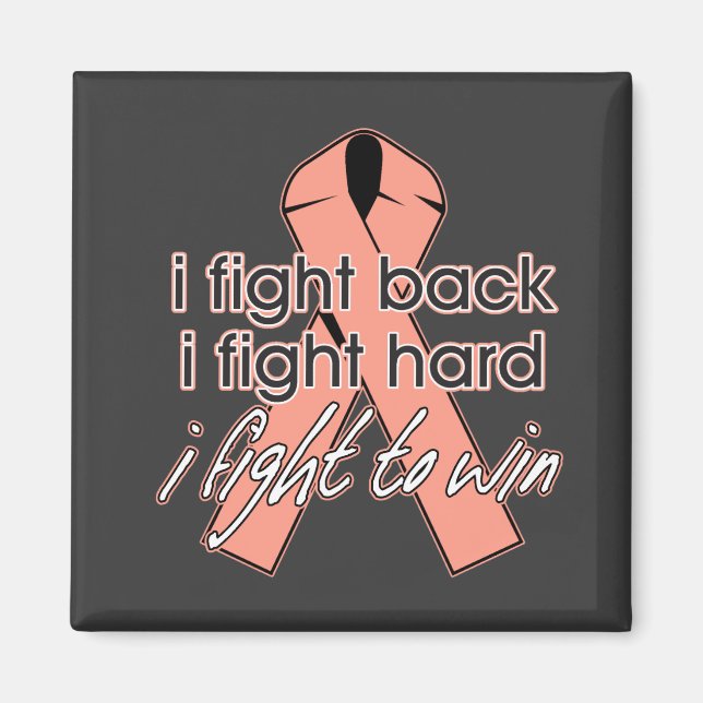 Uteruskrebs I fight back Magnet (Vorne)