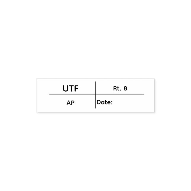 UTF-Stempel Permastempel (Design)