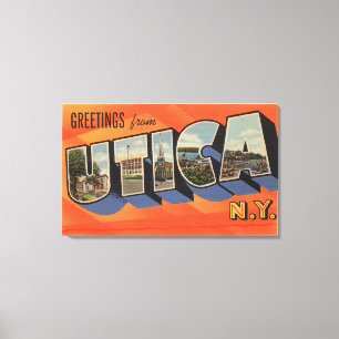 Utica, neuer YorkLarge Buchstabe ScenesUtica, NY Leinwanddruck
