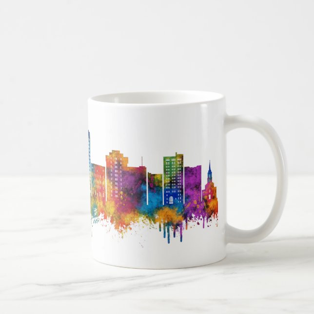 Utica New York Skyline Kaffeetasse (Rechts)