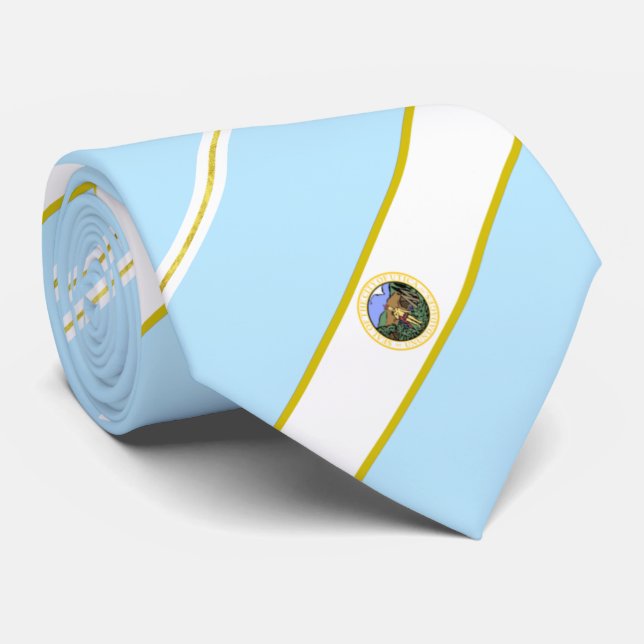 Utica (New York) Stadtflagge Neck Tie Krawatte (Gerollt)