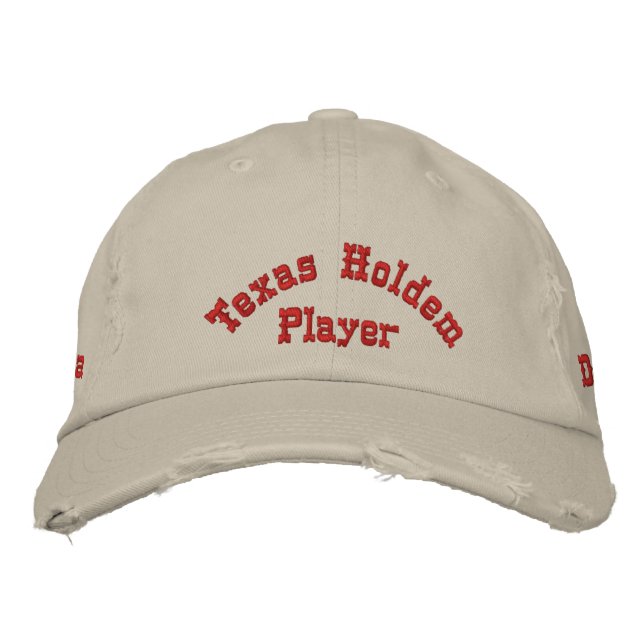 Utimate Poker Hat Bestickte Baseballkappe (Vorderseite)