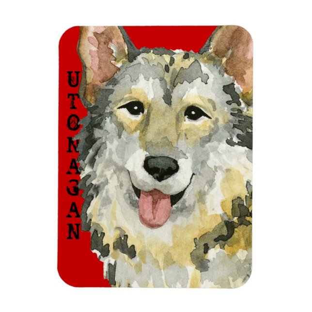 Utonagan-Farbblock Magnet (Vertikal)