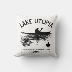 Utopia New Brunswick Canada Seen - Kayaker Kissen
