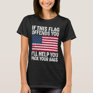 Utopia Sport Usa Shop Wenn dich diese Flagge belei T-Shirt