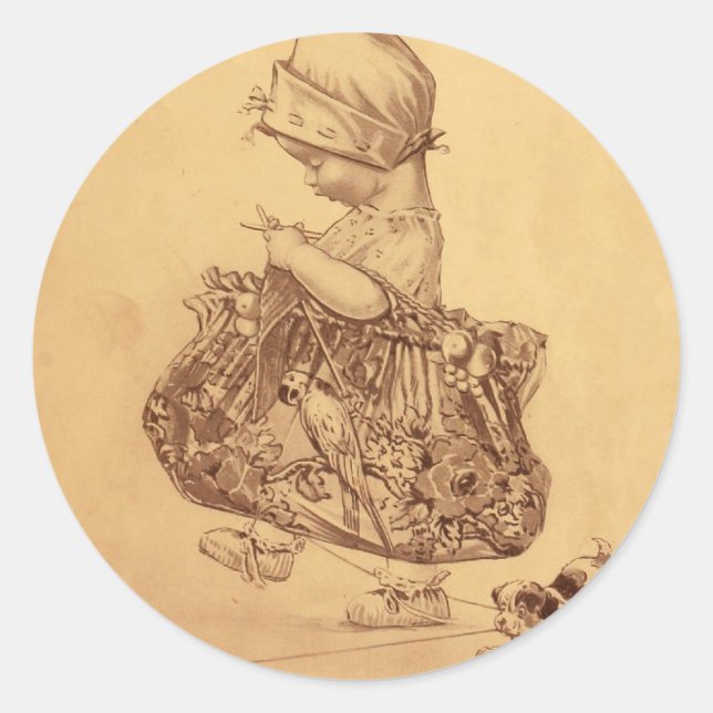 Utopia Yarn Runder Aufkleber (Vorderseite)