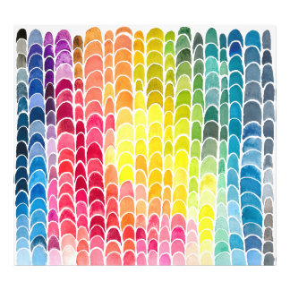 Utopias Rainbow-Farb-Chart-Muster Fotodruck