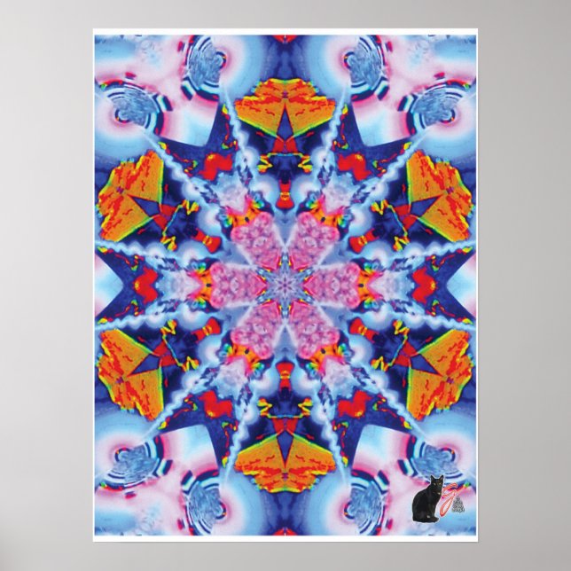 Utopie Kinematische Collage Kaleidoskop Poster (Vorne)