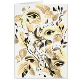 Utopisches Sepia Surreal Eyes Design