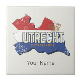 Utrecht Niederlande Karte Niederländisch Vintag So Fliese