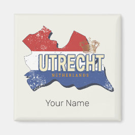 Utrecht Niederlande Karte Niederländisch Vintag So Magnet