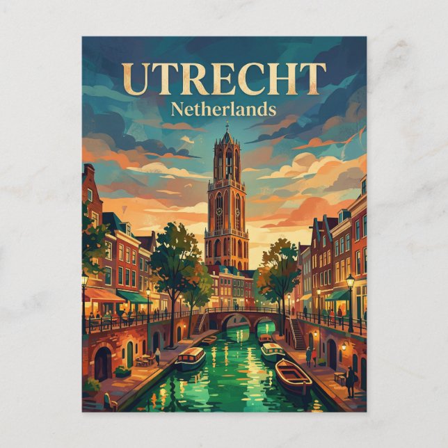 Utrecht Niederlande Postkarte (Vorderseite)