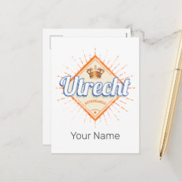 Utrecht Niederlande Stadt Niederländisch Vintag So Feiertagspostkarte