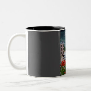 Utrecht Niederlande Vintage Minimal Retro Reise Zweifarbige Tasse