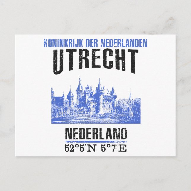 Utrecht Postkarte (Vorderseite)