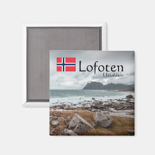 Uttakleiv Lofoten Andenken Magnet