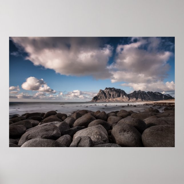 Uttakleiv Lofoten-Inseln Poster (Vorne)