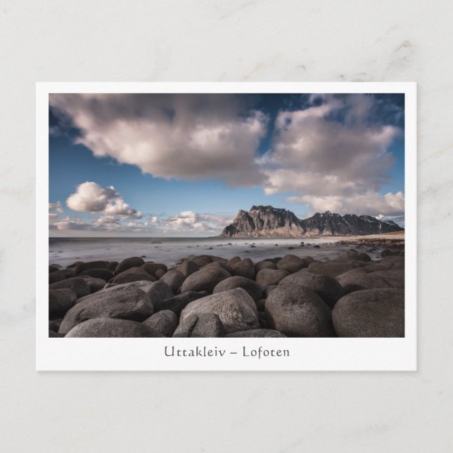 Uttakleiv Lofoten-Inseln Postkarte (Vorderseite)